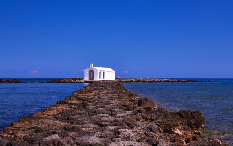 Agios Nikolaos-kapellet i Georgioupolis på Kreta