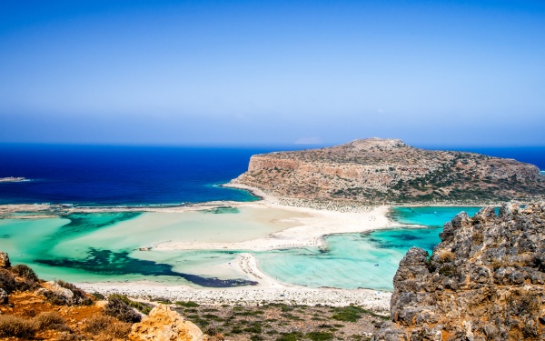 Stranden Balos på Kreta