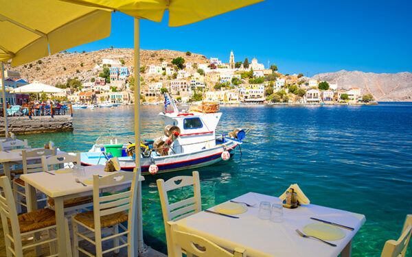 Fiskrestaurang på ön Symi